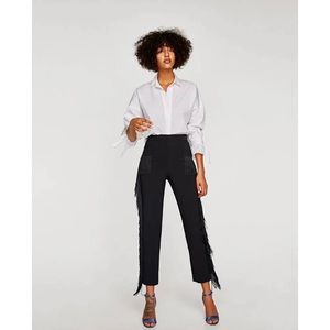 EUC Zara Fringe Detail Dress Pants